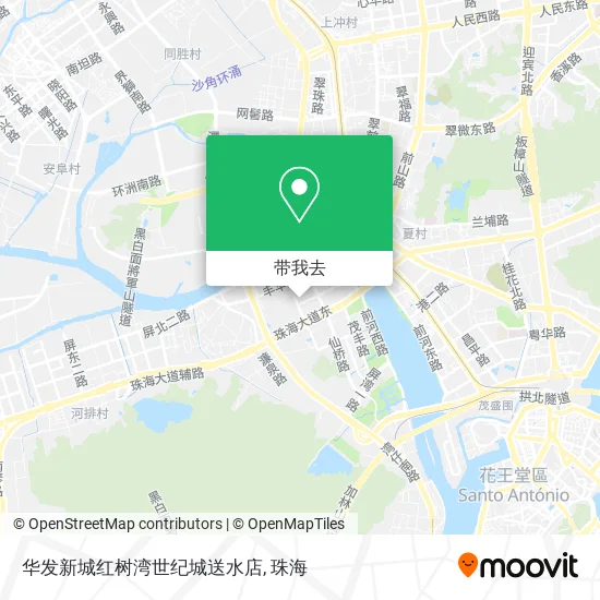 华发新城红树湾世纪城送水店地图