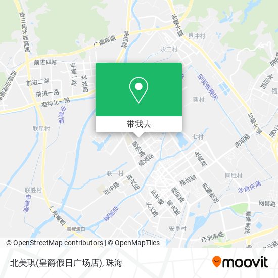 北美琪(皇爵假日广场店)地图