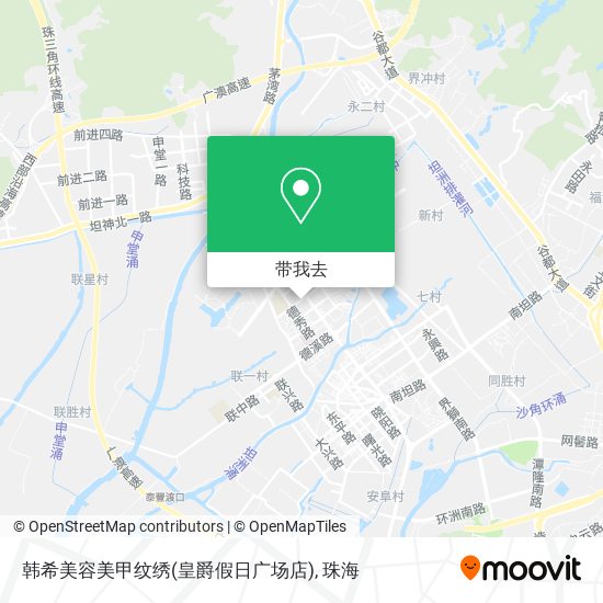 韩希美容美甲纹绣(皇爵假日广场店)地图