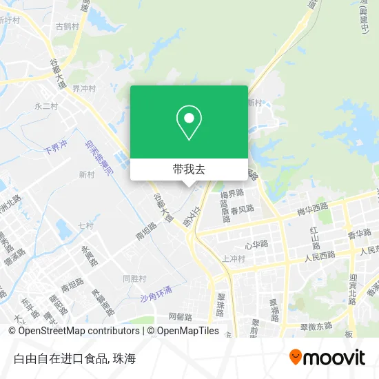 白由自在进口食品地图