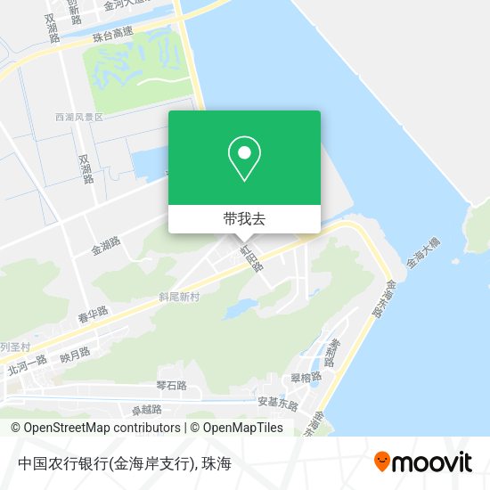 中国农行银行(金海岸支行)地图