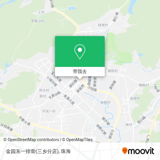 金园东一排骨(三乡分店)地图
