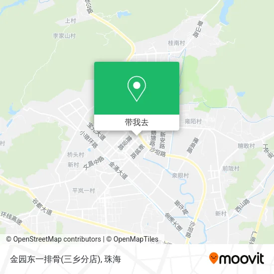 金园东一排骨(三乡分店)地图