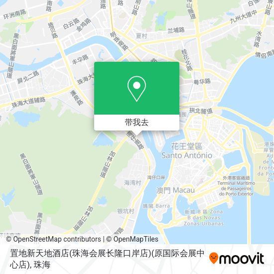 置地新天地酒店(珠海会展长隆口岸店)(原国际会展中心店)地图