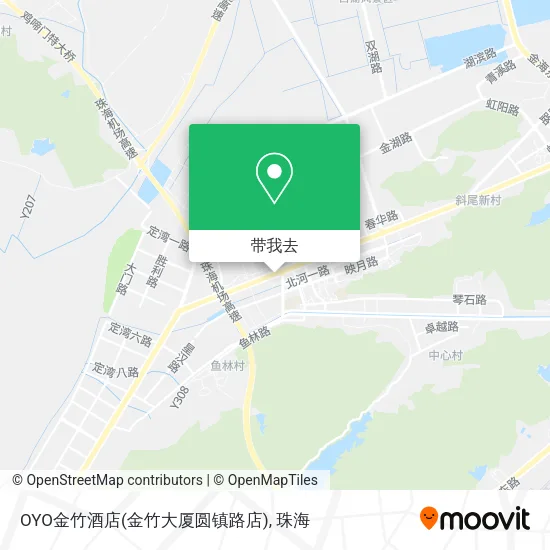 OYO金竹酒店(金竹大厦圆镇路店)地图