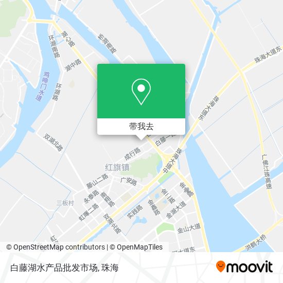 白藤湖水产品批发市场地图