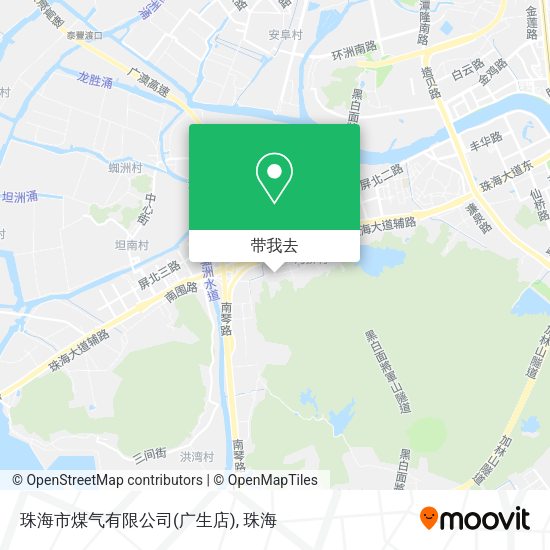 珠海市煤气有限公司(广生店)地图