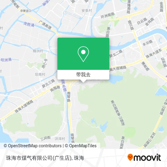珠海市煤气有限公司(广生店)地图