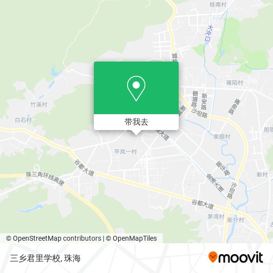 三乡君里学校地图
