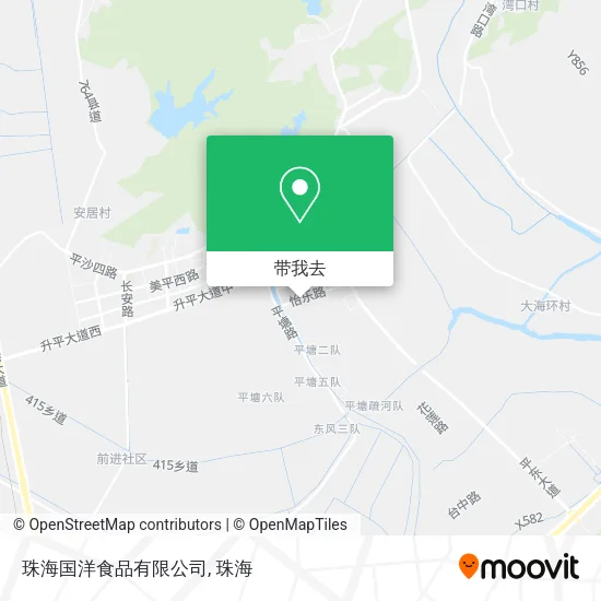 珠海国洋食品有限公司地图