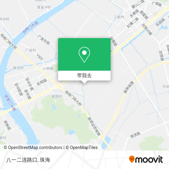 八一二连路口地图