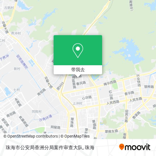 珠海市公安局香洲分局案件审查大队地图