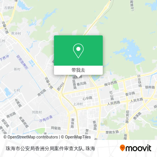 珠海市公安局香洲分局案件审查大队地图