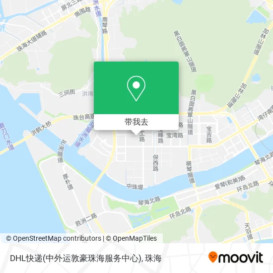 DHL快递(中外运敦豪珠海服务中心)地图
