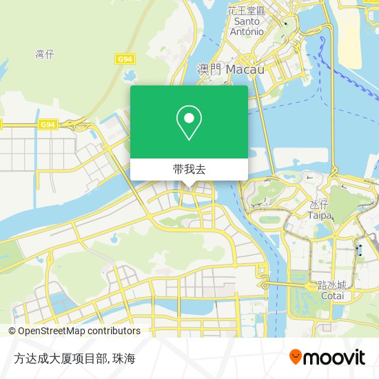 方达成大厦项目部地图