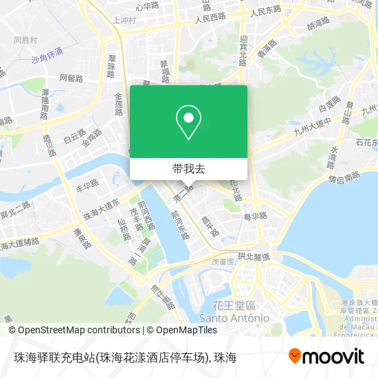珠海驿联充电站(珠海花漾酒店停车场)地图