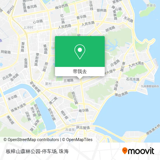 板樟山森林公园-停车场地图