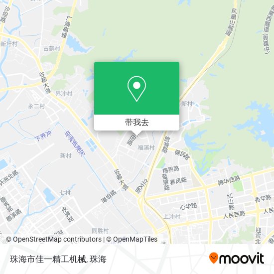 珠海市佳一精工机械地图