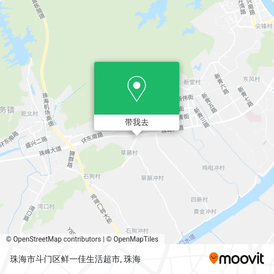 珠海市斗门区鲜一佳生活超市地图