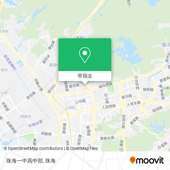 珠海一中高中部地图