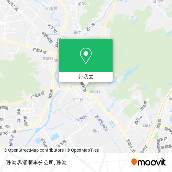 珠海界涌顺丰分公司地图