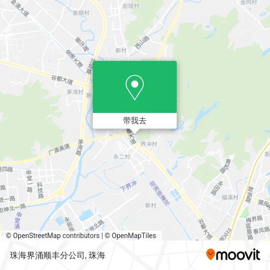 珠海界涌顺丰分公司地图