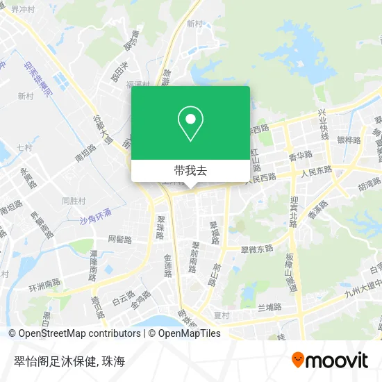 翠怡阁足沐保健地图