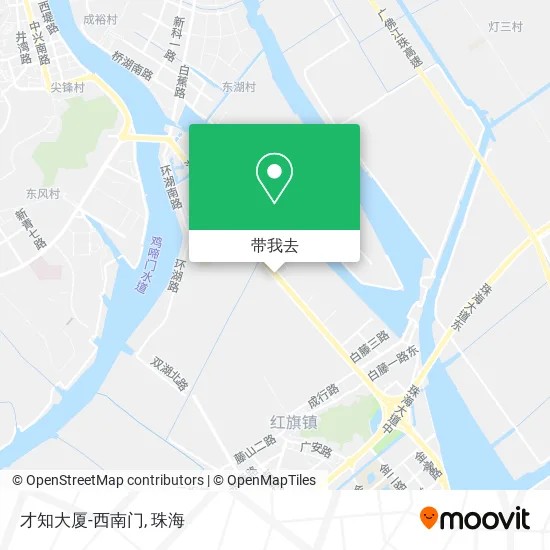 才知大厦-西南门地图