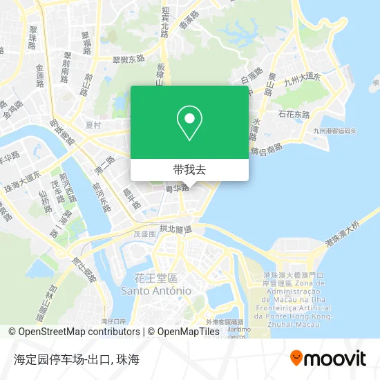 海定园停车场-出口地图