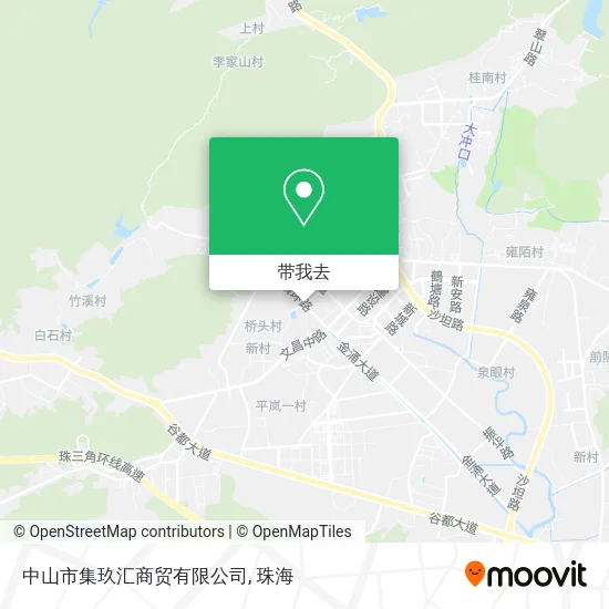 中山市集玖汇商贸有限公司地图