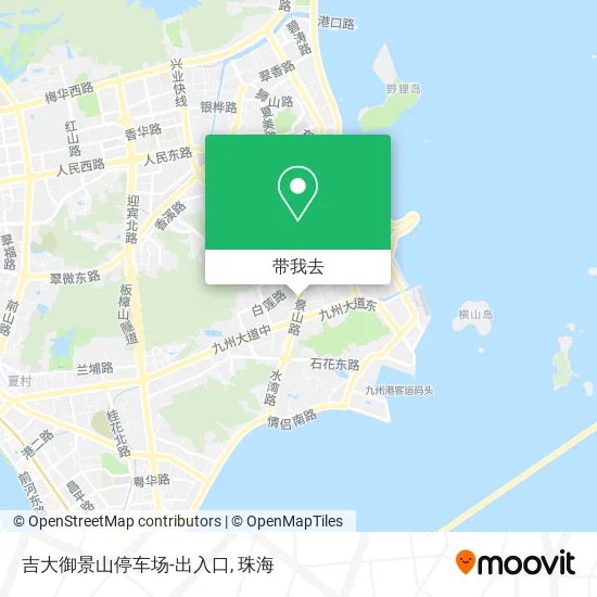 吉大御景山停车场-出入口地图