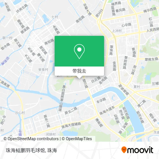 珠海鲲鹏羽毛球馆地图
