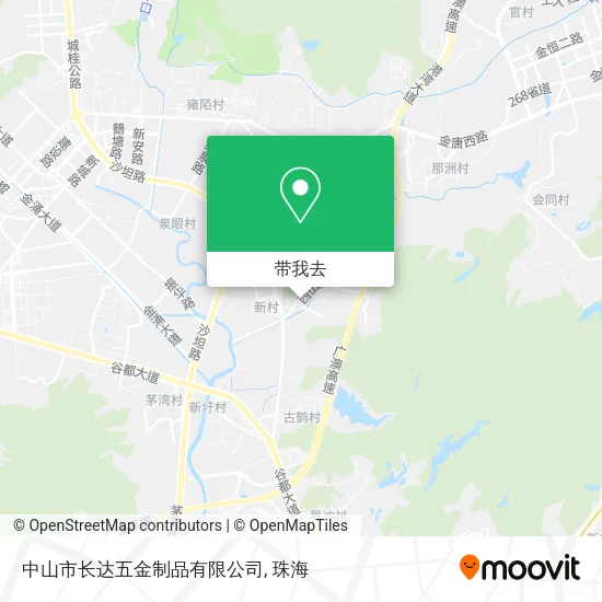 中山市长达五金制品有限公司地图