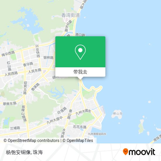 杨匏安铜像地图