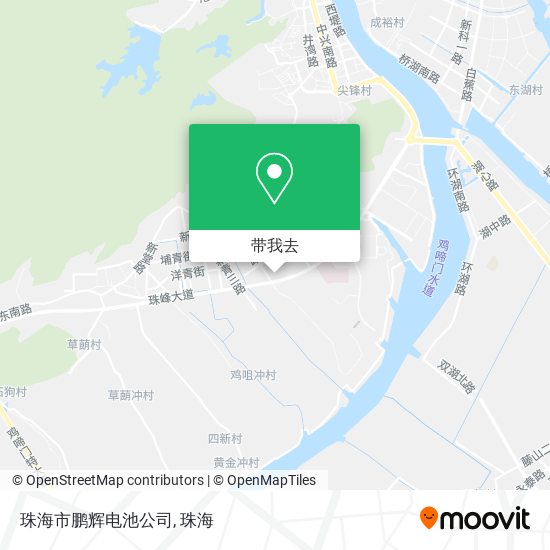珠海市鹏辉电池公司地图