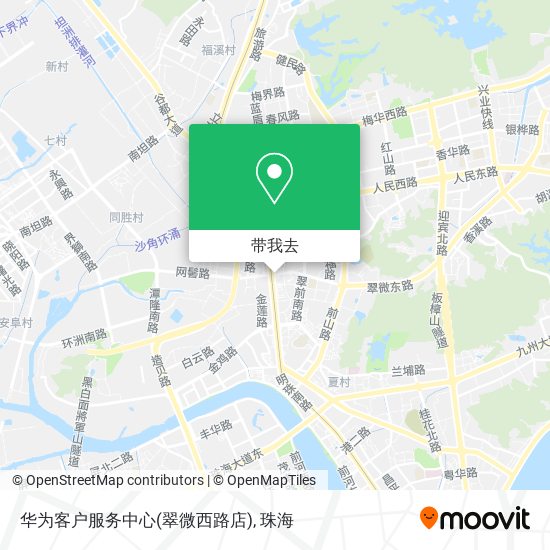 华为客户服务中心(翠微西路店)地图