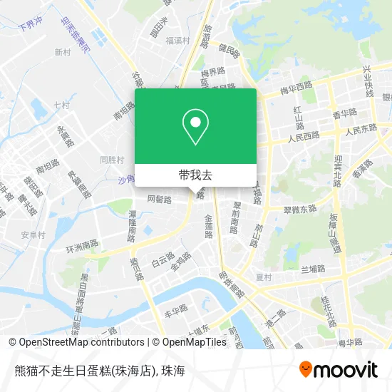 熊猫不走生日蛋糕(珠海店)地图