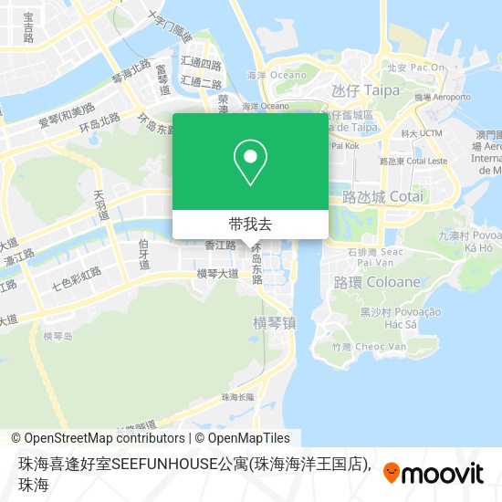 珠海喜逢好室SEEFUNHOUSE公寓(珠海海洋王国店)地图