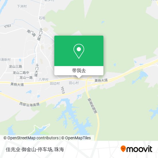 佳兆业·御金山-停车场地图