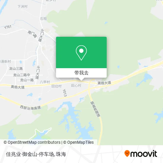 佳兆业·御金山-停车场地图