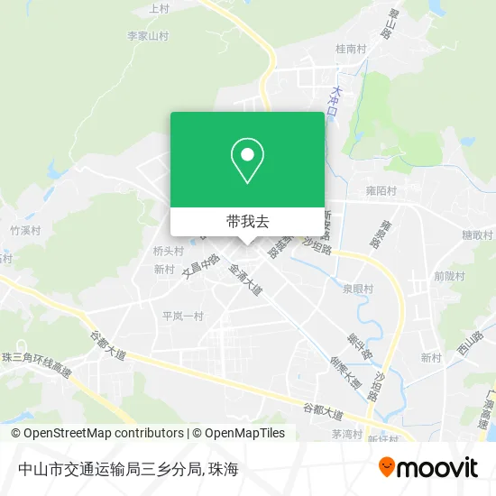 中山市交通运输局三乡分局地图