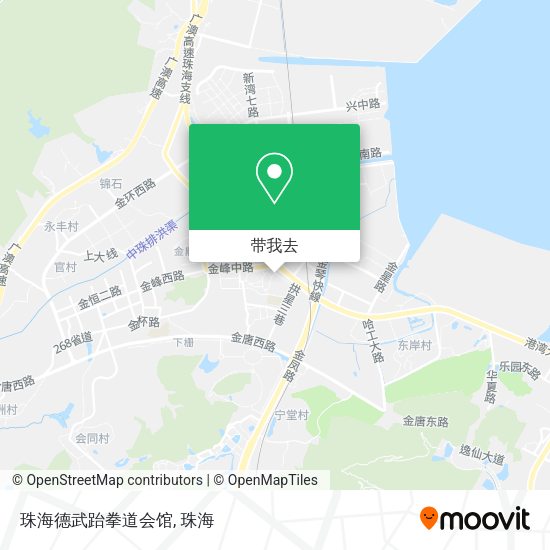 珠海德武跆拳道会馆地图