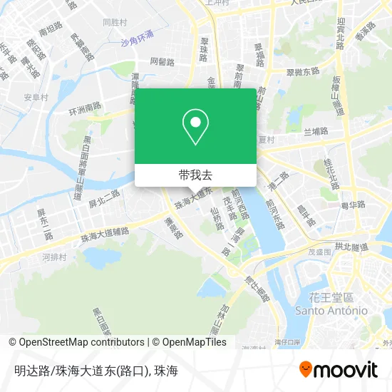 明达路/珠海大道东(路口)地图