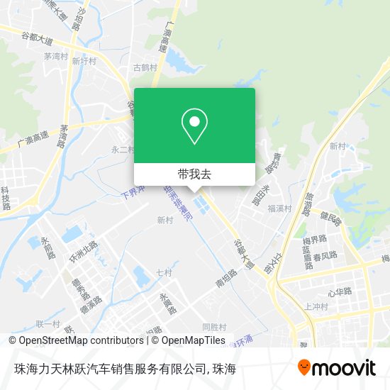 珠海力天林跃汽车销售服务有限公司地图