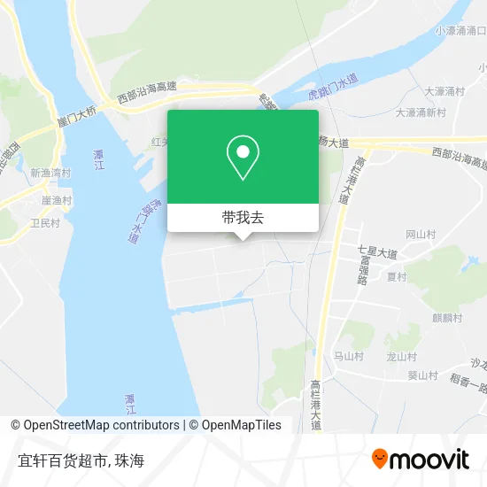 宜轩百货超市地图
