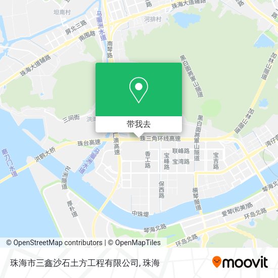 珠海市三鑫沙石土方工程有限公司地图