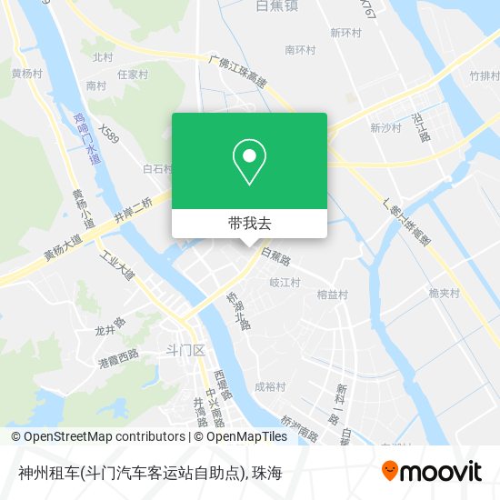 神州租车(斗门汽车客运站自助点)地图