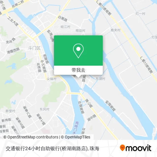 交通银行24小时自助银行(桥湖南路店)地图