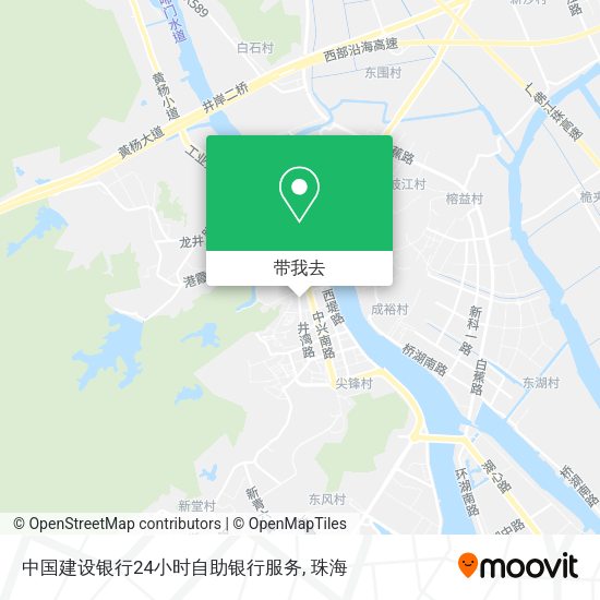 中国建设银行24小时自助银行服务地图