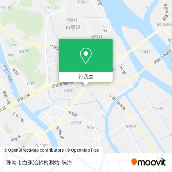 珠海市白蕉治超检测站地图